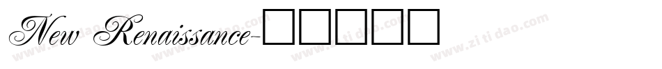 New Renaissance字体转换